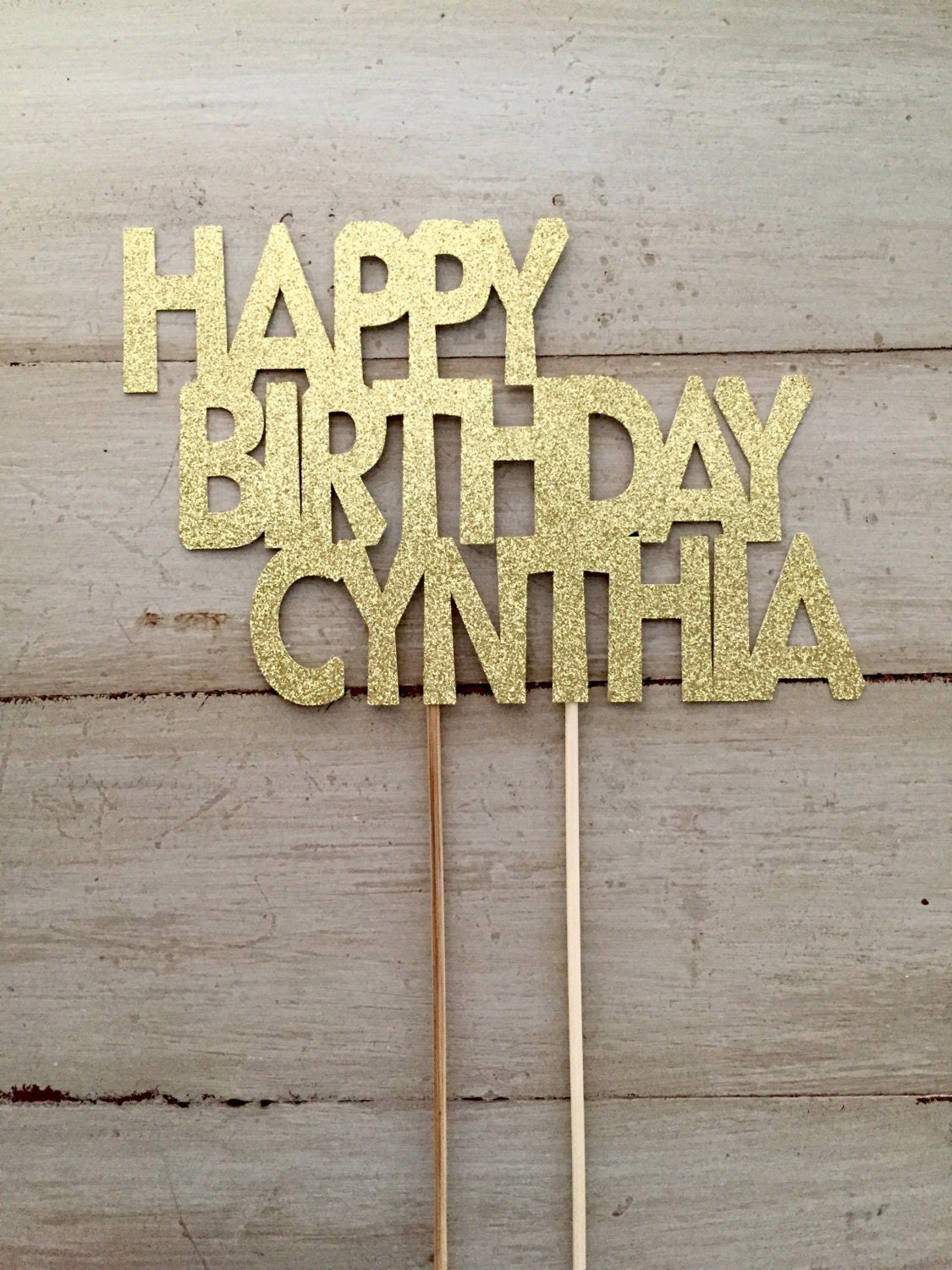 Custom Birthday Cake Topper Personalized by