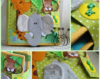 Quiet Book Busy Book ( 2-7 age) Eco friendly Soft Book Educational book 14 pages activity book felt book felt book