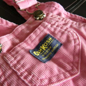 OshKosh B&#39;Gosh Pink Corduroy Overalls Size 12 mos