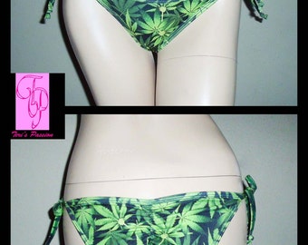 MICA SCRUNCH BOTTOM BIKINI GREEN GLOSS AS SEEN ON @MAKEUPBYHOLLY___