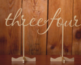 Wedding Table Numbers-Golden Table Numbers-Gold Wedding Numbers-Freestanding Wedding Number-Freestanding with base
