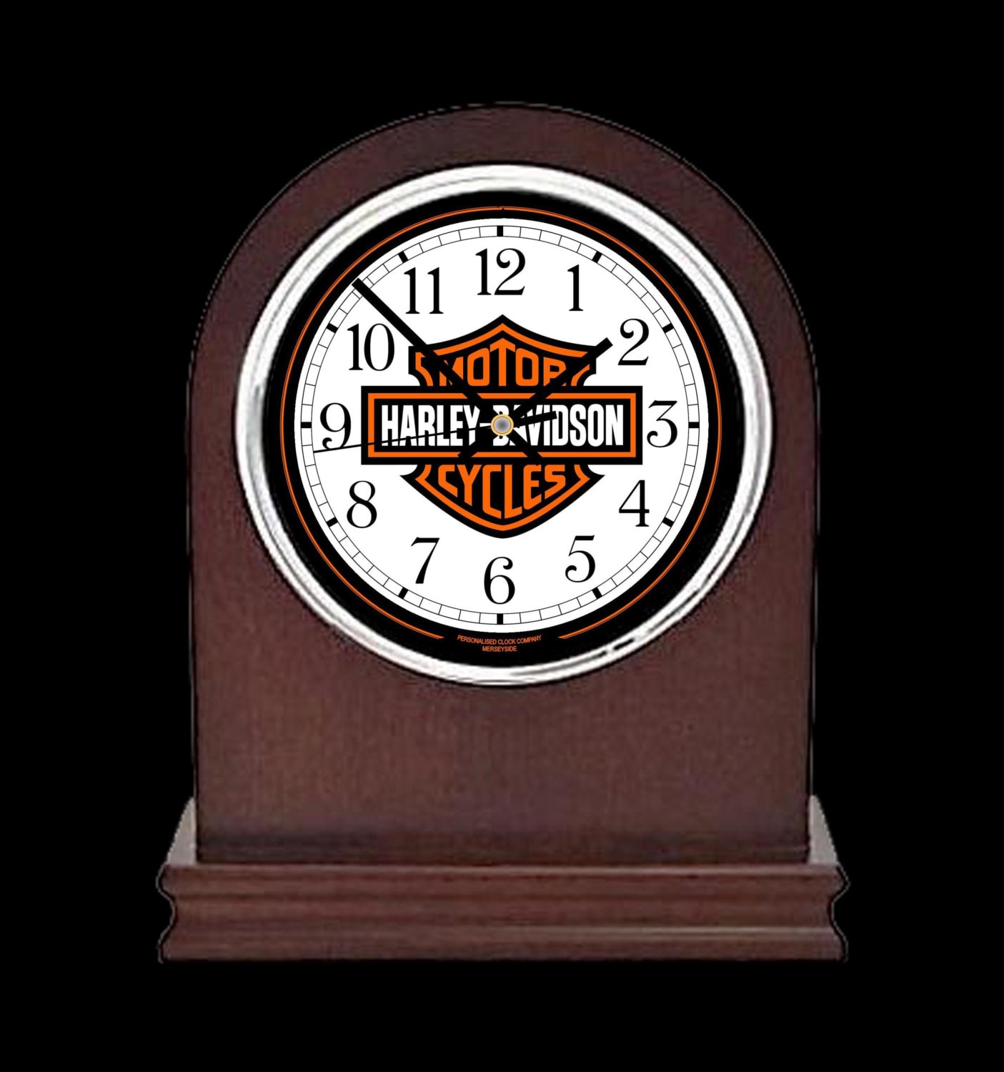 Harley Davidson Mantle Clock motorbike by clockandwatchcompany