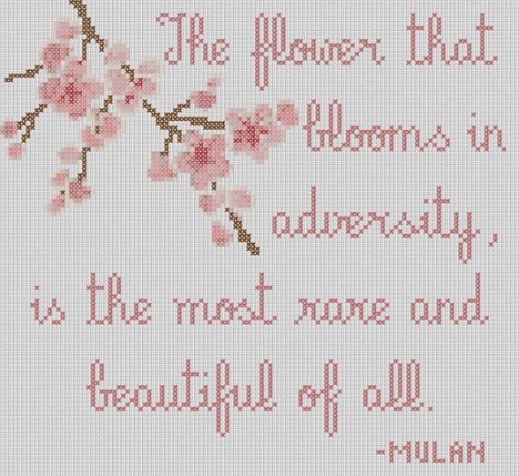 Items similar to Cherry Blossom Sayings (Mulan) on Etsy