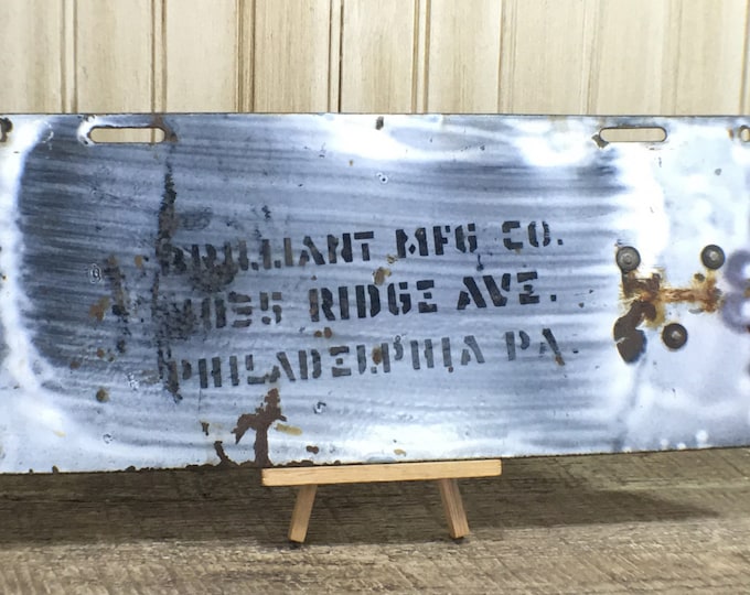 Antique Pennsylvania License Plate - 1915 | Porcelain PA State Plate