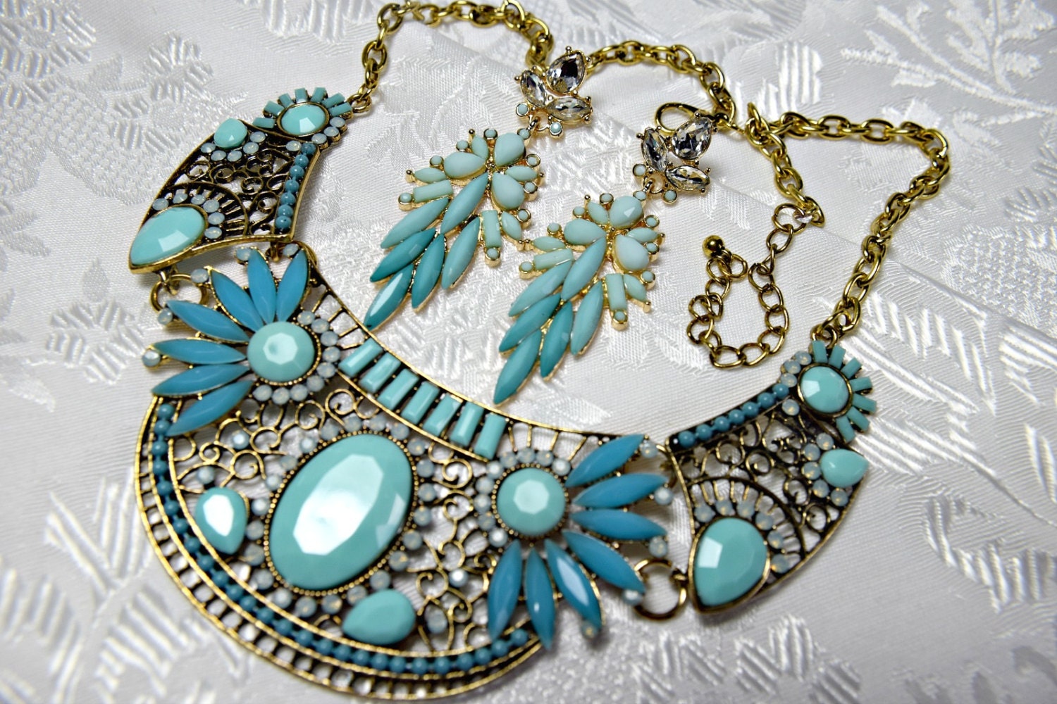 Art Deco Necklace Set GATSBY NECKLACE SET 1920s roaring 20s