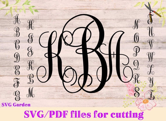 SVG font files for Cricut, Silhouette, Monogram SVG ...