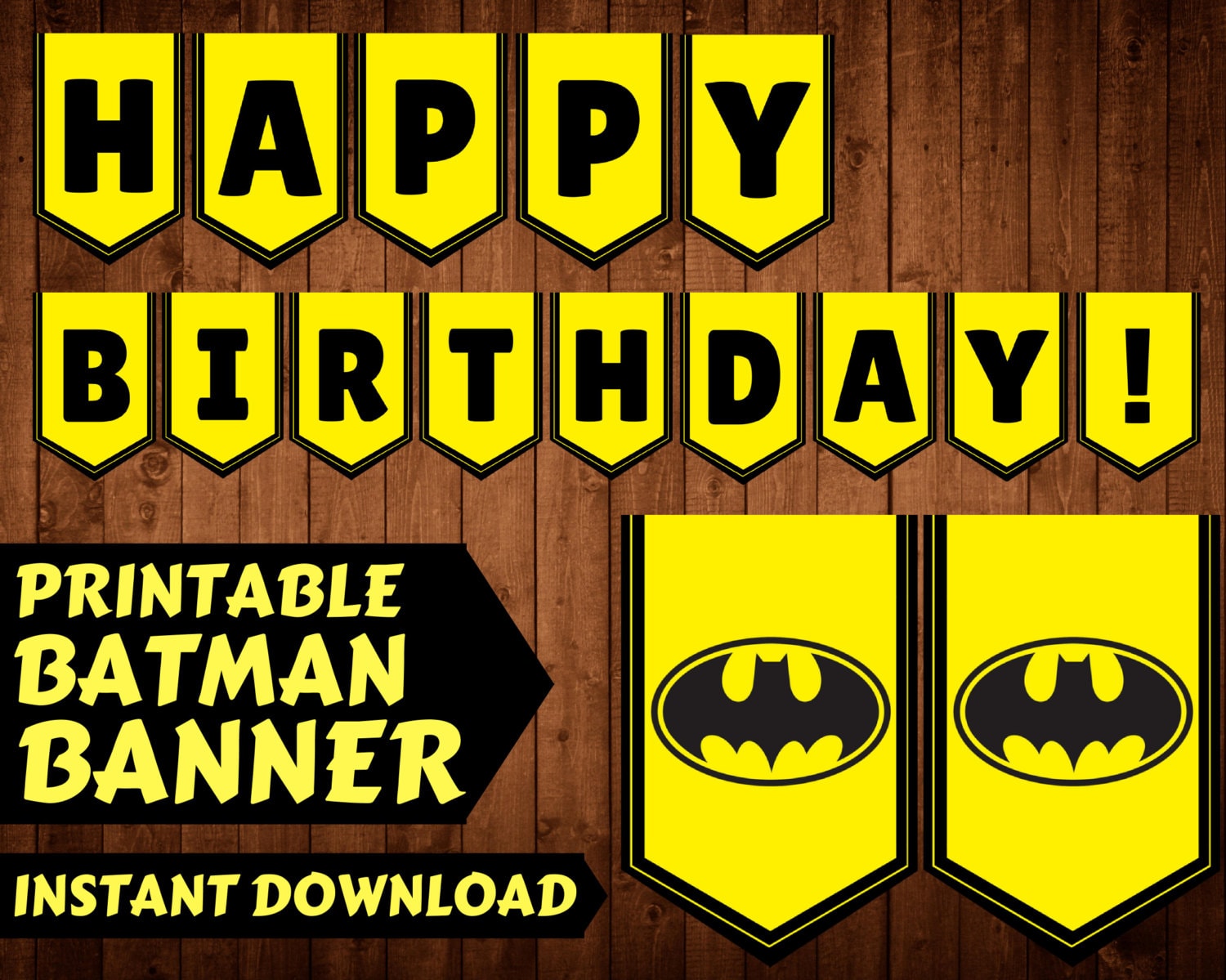 Batman Banner Batman Birthday Banner Batman by CrosleyDesigns