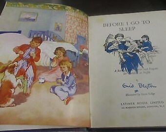 Vintage - Before I Go To Sleep by Enid Blyton - 1953