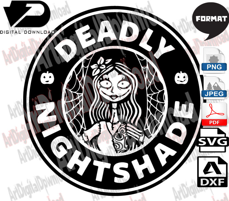 Sally Nightmare Before Christmas Design Cutting File in Svg