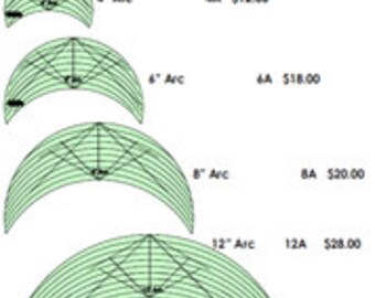 Quilting, Freemotion Template 4" acrylic Arc