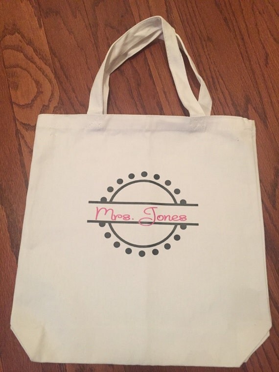 etsy personalised tote bag