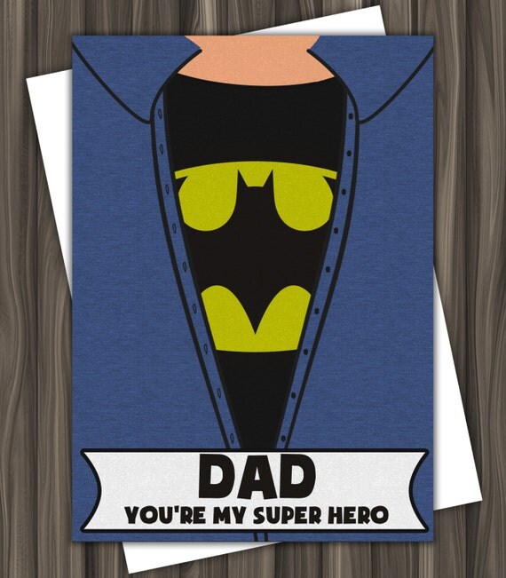 Father s Day Hero Batman Father s Day Card 5x7