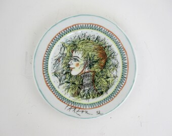Coupelle en porcelaine de l'artiste Jean Carzou- 1992- France