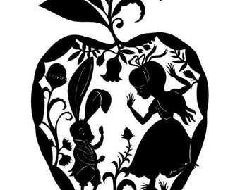 Alice in Wonderland- Vinyl Decal - Multiple colors and sizes to choose from!!!