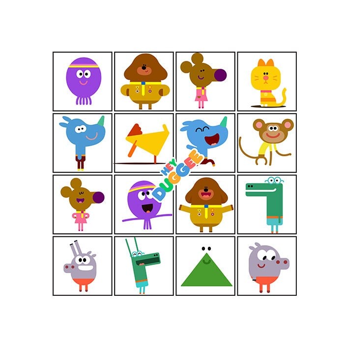 Hey Duggee Characters and Logo SVGs PDFs PNGs Printable
