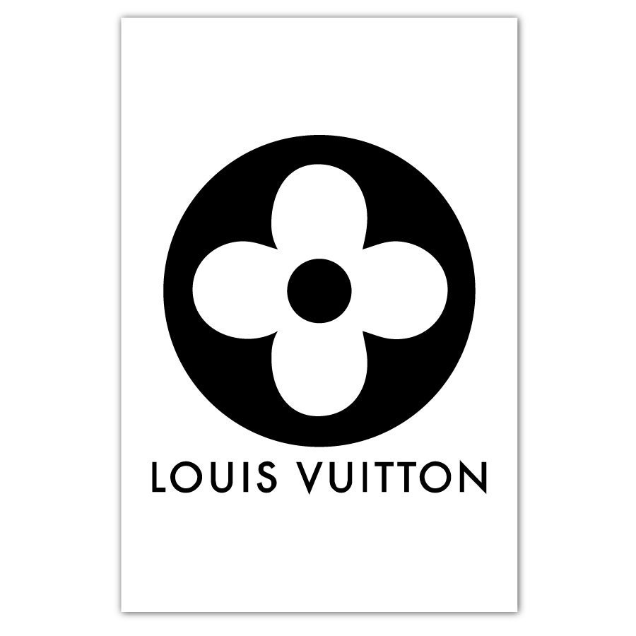 Louis Vuitton Poster LV affiche blanche mode dimpression