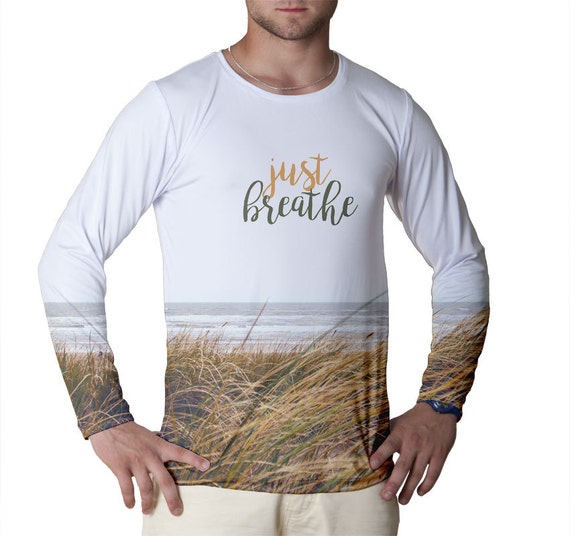 Just Breathe Long Sleeve T Shirt By Nestedclothes On Etsy