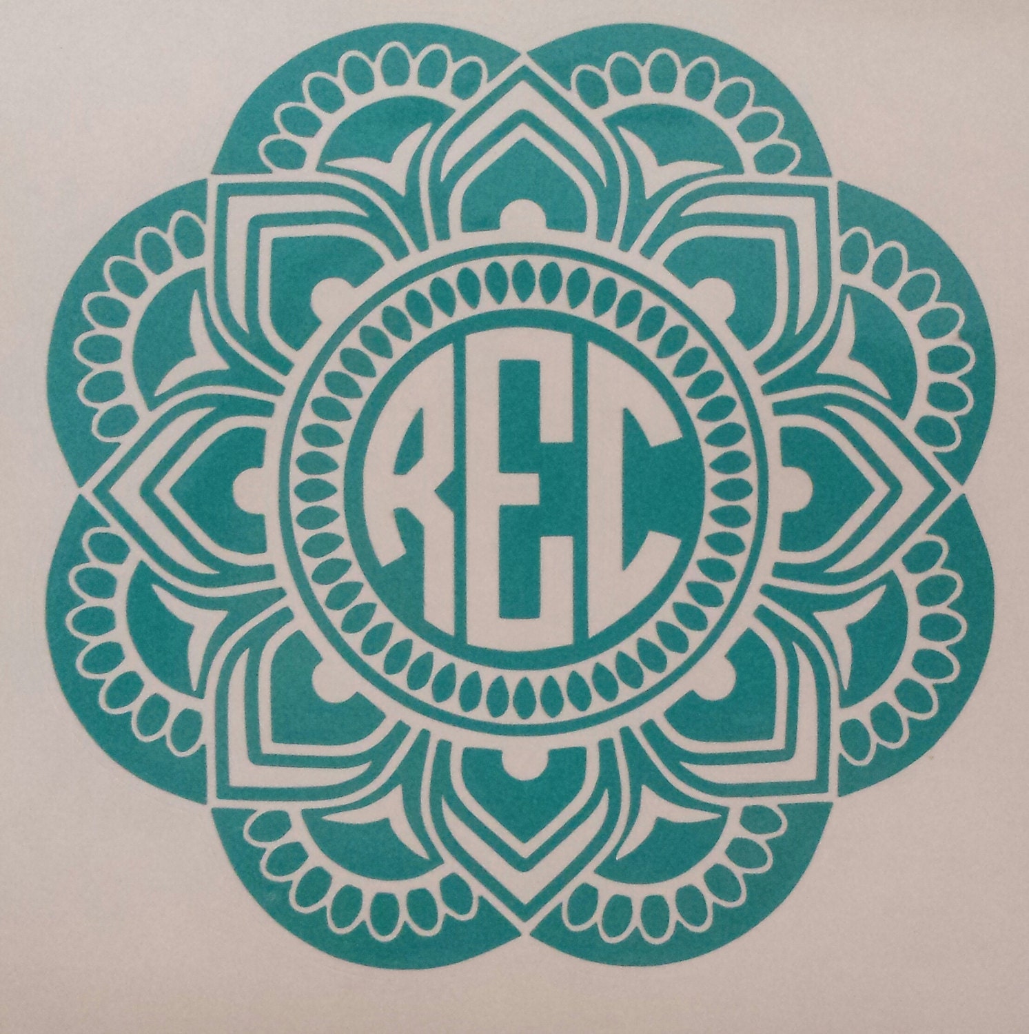 Download SALE Free shipping / Mandala monogram decal/ by ...