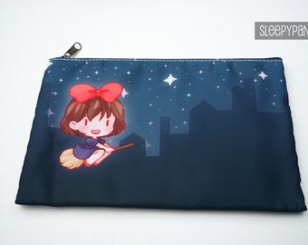 Kiki's Delivery Service Zip Pouch / 3DS XL bag/ makeup case