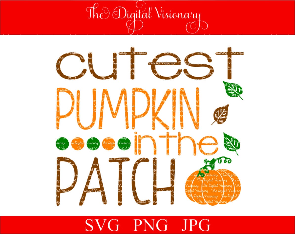 Download Pumpkin Patch svg Cutest Pumpkin in the Patch SVG JPG PNG