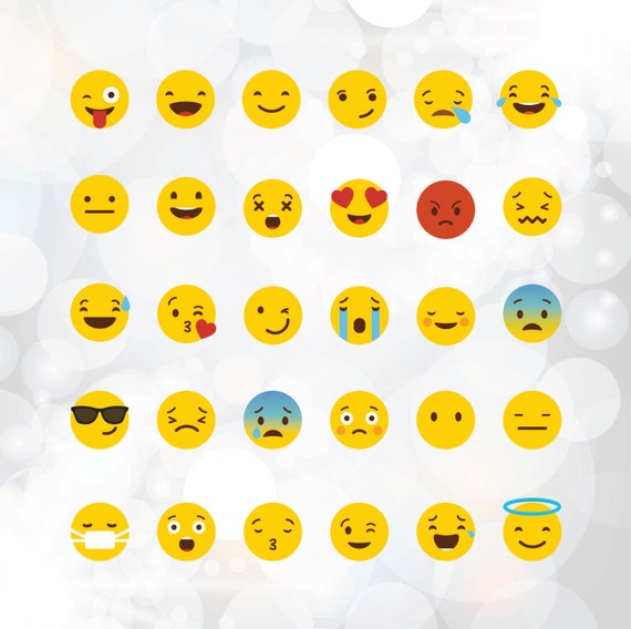 Download Emoji SVG files Yellow smiley vector files emoji by Linescut