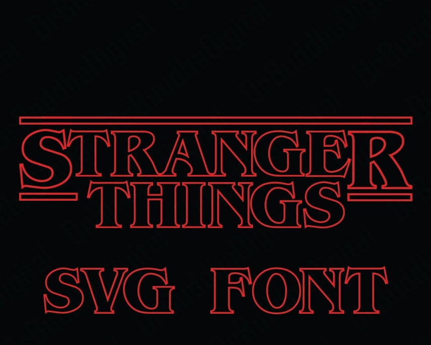 Sale Stranger Things Font SVG Collection Stranger Things