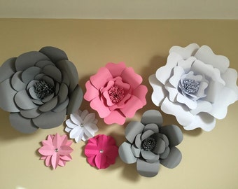 Paper Flower Wall Decor