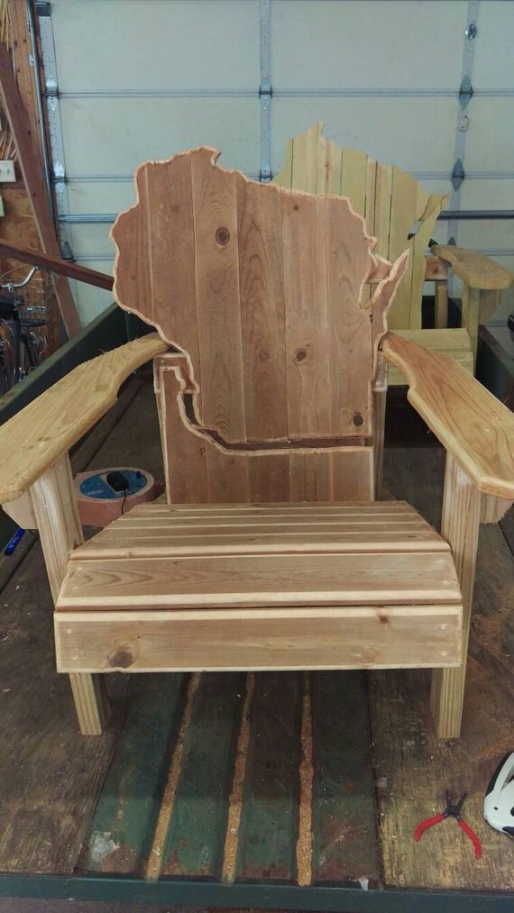 Wisconsin Adirondack chair