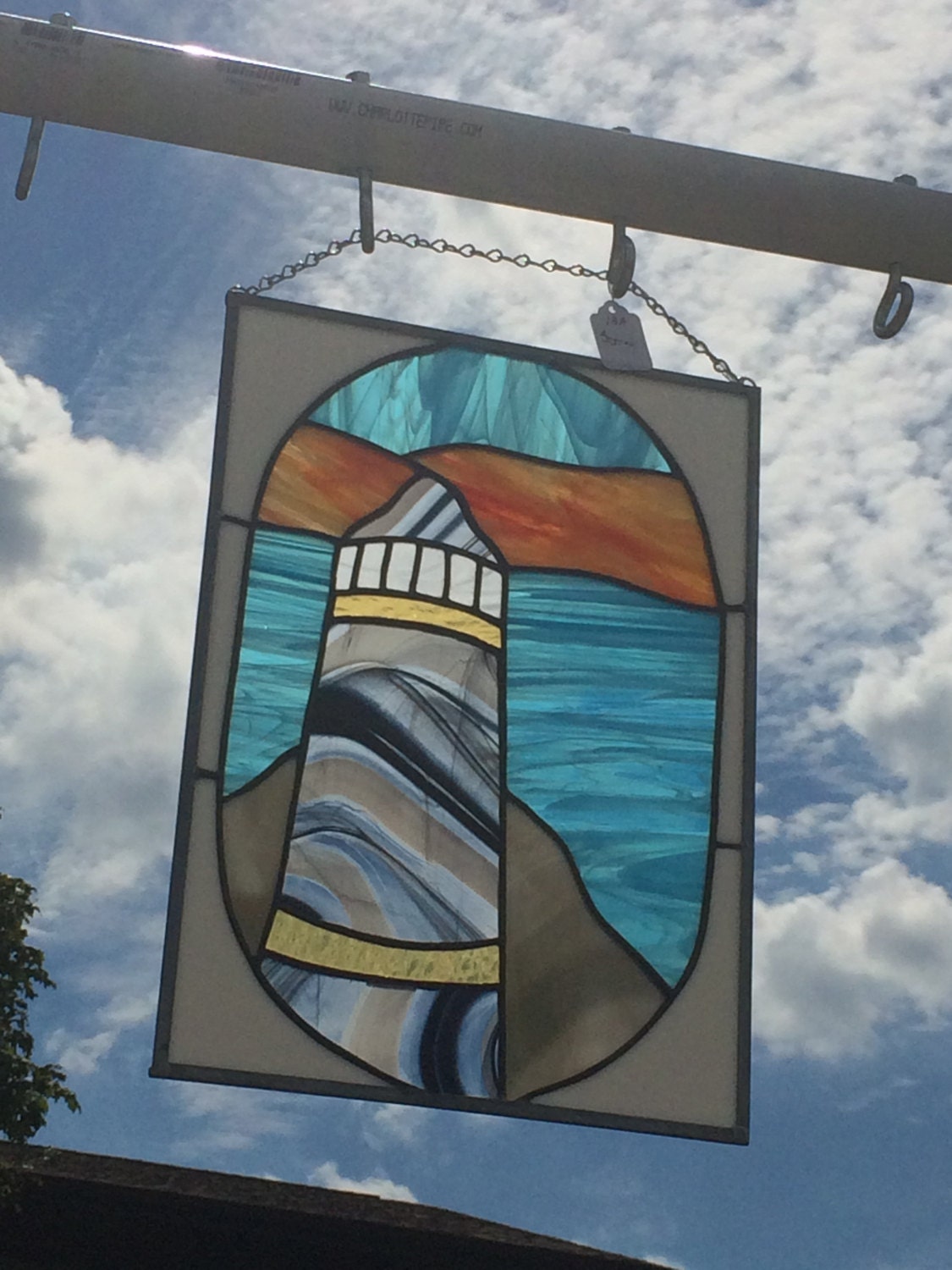 Lighthouse Stained Glass Panel18A