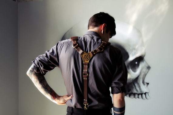 The Abbot Suspenders by TenHorns steampunk buy now online
