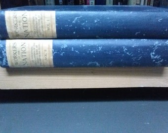 Rare First Edition Reference Book-Workers of the Nation, complete 1903 two volume set