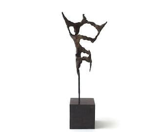 Modernist Abstract Cast Metal Sculpture by Ruth Trobe
