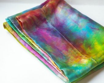 Silk Pillowcase : CUSTOM DYED Standard Size Slip (100% Silk Charmeuse, You Choose Colours))