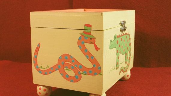 Child’s Toy Box Hand Painted Child’s Keepsake Box