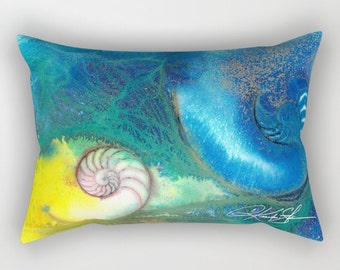 blue shell pillow