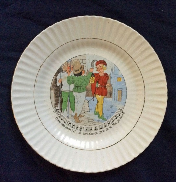 sarreguemines france plate with