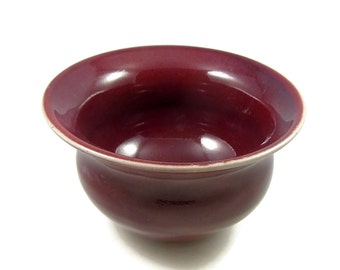 Red Ceramic Bowl - Handmade Soup Bowl = Handmade Pottery Bowl - Wheel Thrown Stoneware Clay Centerpiece - Ready to Ship