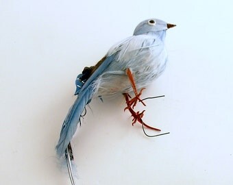 Vintage Bird Ornament Blue Bird Christmas Decoration