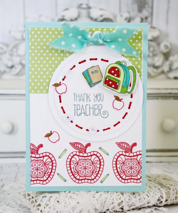 Lovely 30 Thank You Teacher Card Handmade
