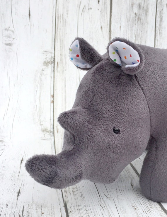 purple rhino stuffed animal