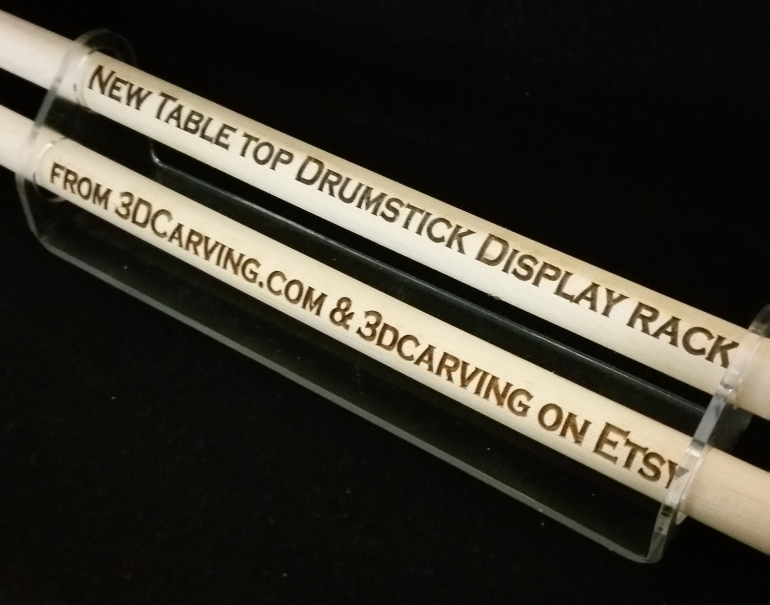 Drumstick Display Rack and drumstick holder for a Single Pair