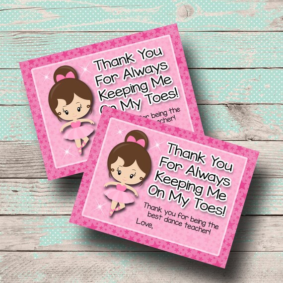 Thank You For Always Keeping Me On My Toes Dance teacher