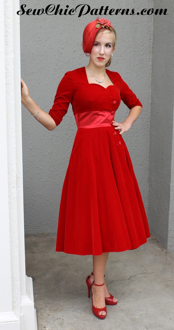 Items similar to Womens Teens Sewing Pattern  Semi Formal  