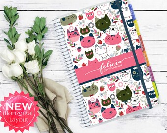 2017 Planner // 2017-2018 Custom Planner // Personalized Planner // Metal Coil // Laminated Tabs // Life Planner // Student, Teacher Planner