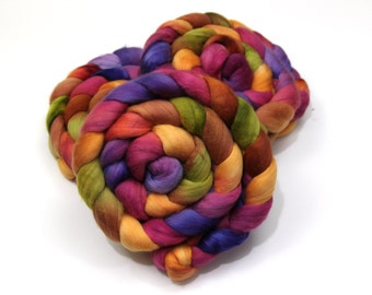 Ultrafine Merino Wool Roving (Combed Top) - 15.5 Micron - Luxury Handpainted Fiber for Spinning or Felting