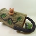 Waldorf Toy Bag,fun toy bag for woodland play, eco friendly toy, all natural toy, upcycled toy, waldorf toy