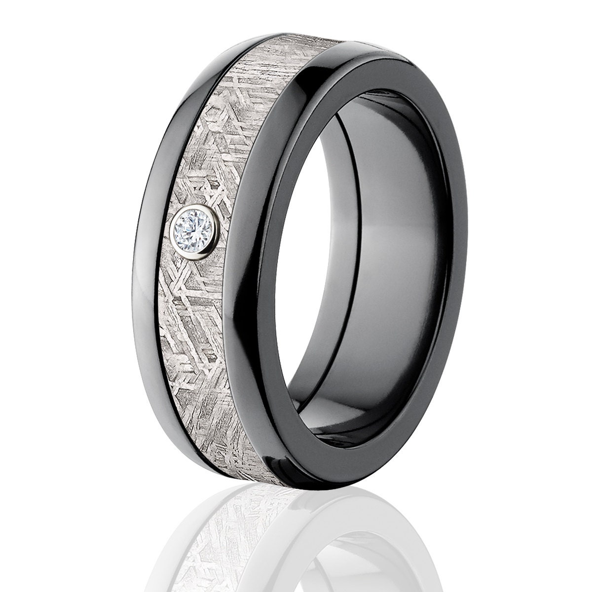 New Meteorite Rings Diamond Meteorite Wedding Bands