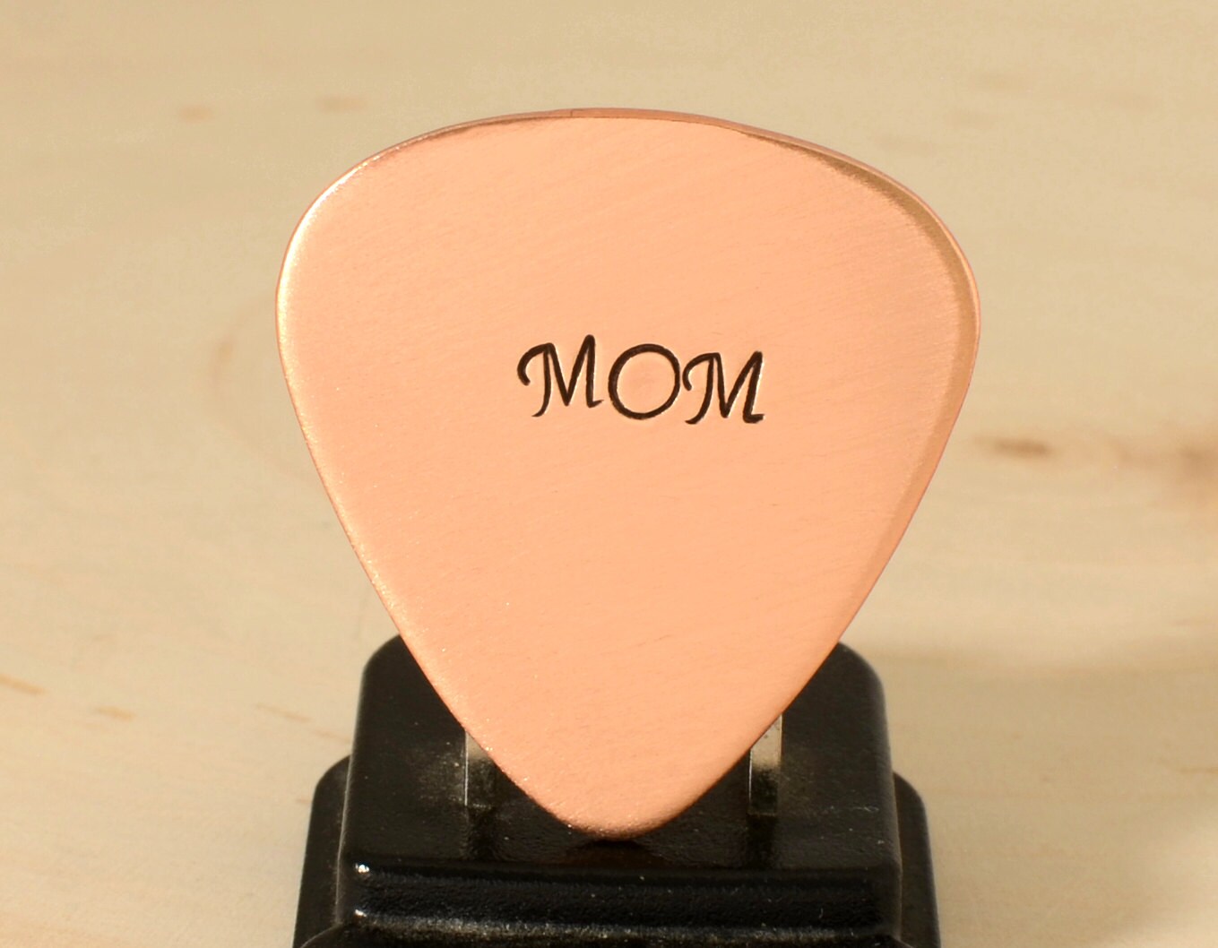 Mom Guitar Pick in Copper for Rocking Moms Mother's Day