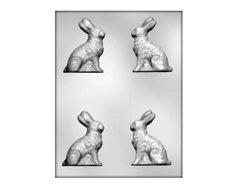 Chocolate Bunny Mold, Rabbit Chocolate Mold, Easter Bunny Chocolate Mold, Rabbit Candy Mold