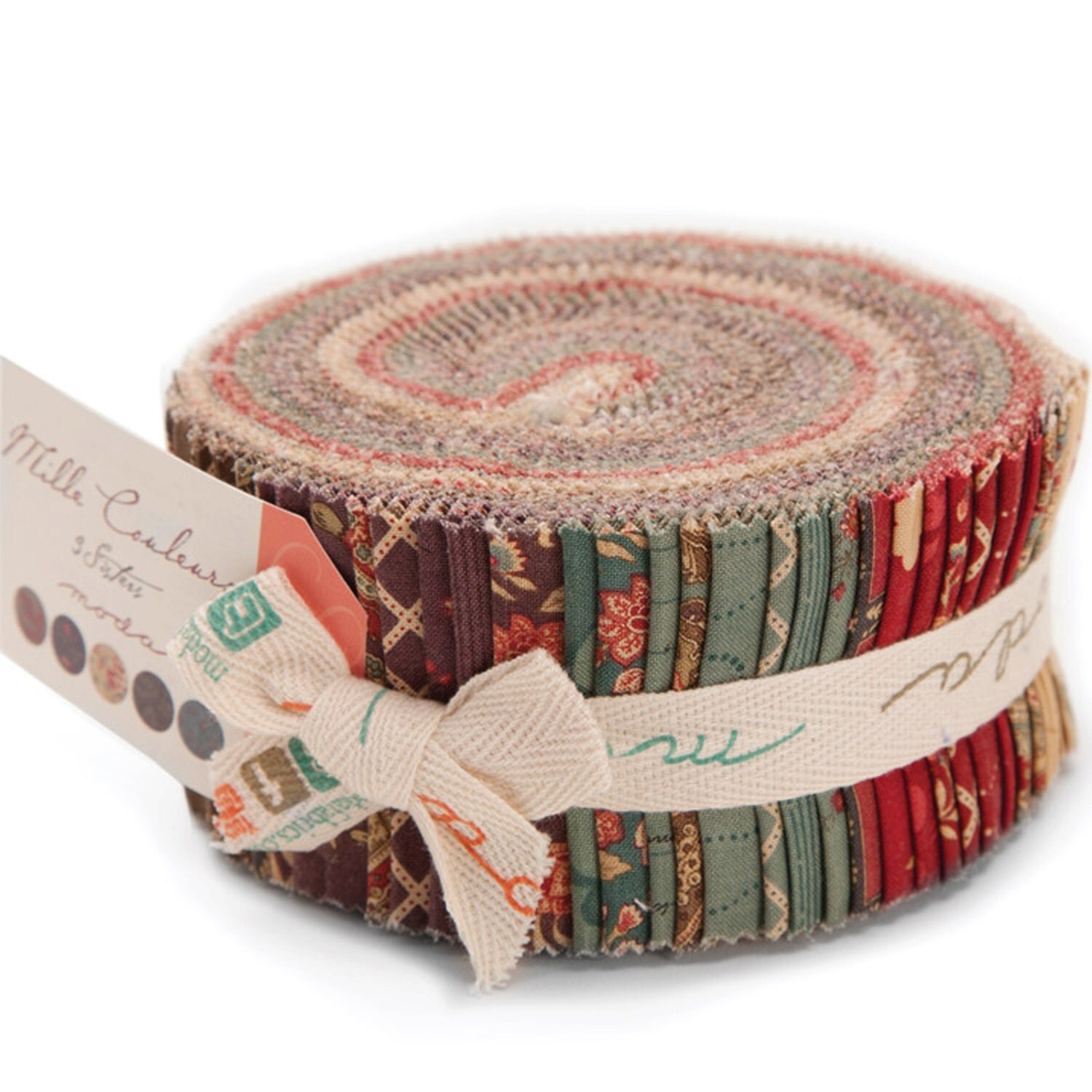 Mille Couleurs Jelly Roll by 3 Sisters for Moda Fabrics